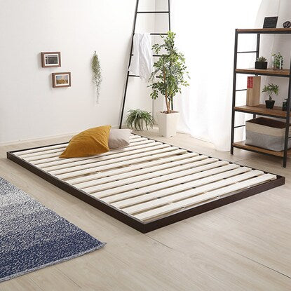 Natural wood 3-level height adjustable bed with legs (D DBR)