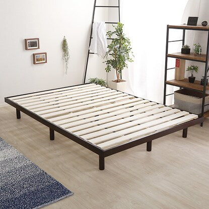 Natural wood 3-level height adjustable bed with legs (D DBR)