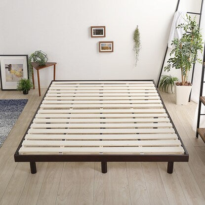 Natural wood 3-level height adjustable bed with legs (D DBR)