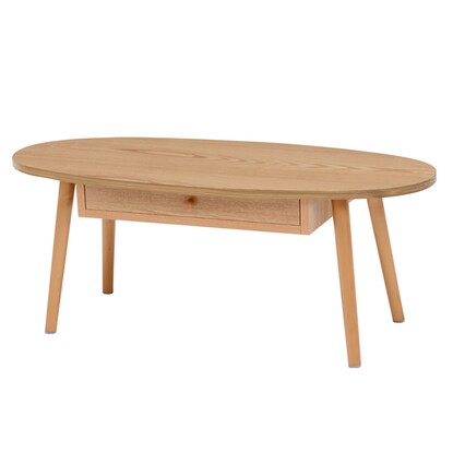 Oval centre table with drawer, width 95cm (NA)