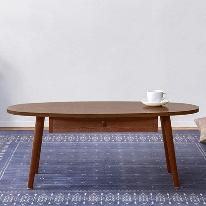 Oval centre table with drawer, width 95cm (BR)