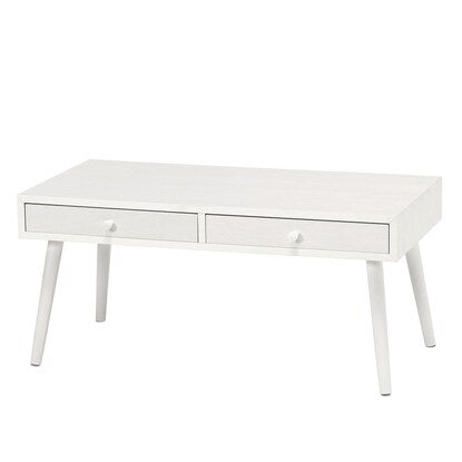 Center table with two neatly arranged drawers, width 80cm (WW)