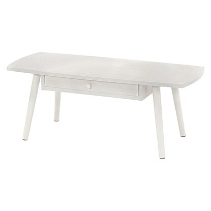 Center table with rounded sides and drawers, width 95cm (WW)