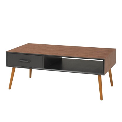 Stylish open space centre table, width 100cm (BR/BK)