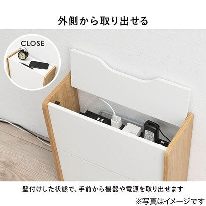 Router storage box (40cm wide, white)