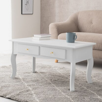 Elegant cat leg center table (WH)