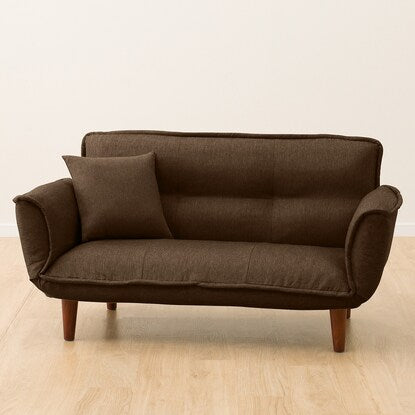 Compact couch sofa with ottoman (BR)