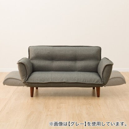 Compact couch sofa with ottoman (BR)