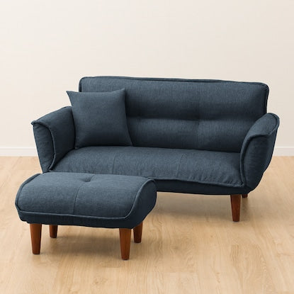 Compact couch sofa with ottoman (NV)