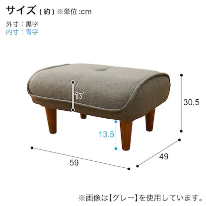 Compact couch sofa with ottoman (NV)