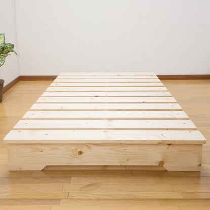 Single Natural Wood Stage Slatted Bed Frame (NA)