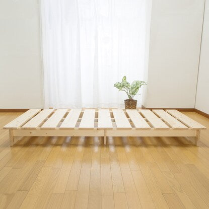 Single Natural Wood Stage Slatted Bed Frame (NA)