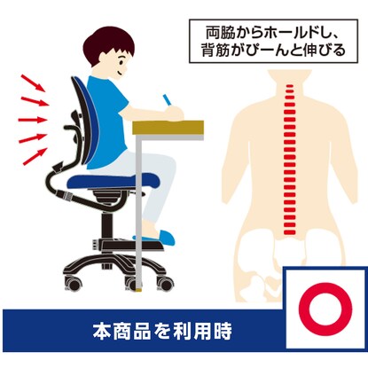 Compact chair that reduces strain on the lower back (NV)