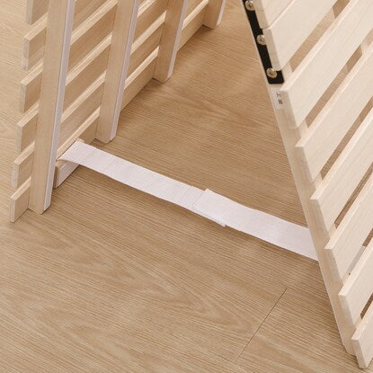 Single 2-fold paulownia wood slat bed