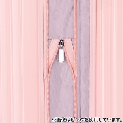 拡張ジッパータイプキャリーケース（85-98L マットサンドベージュ）