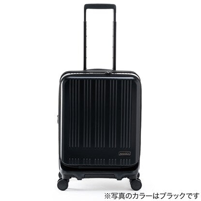 フロントオープン拡張ジッパータイプキャリーケース（38-44L マットアッシュグレー）