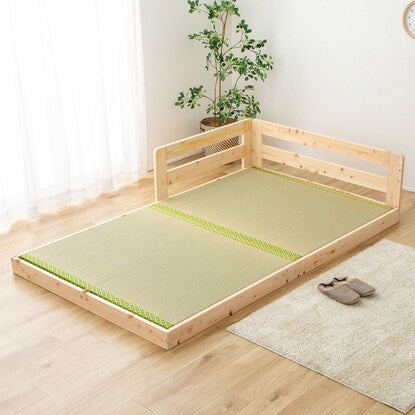 Single side guard with rush floor bed