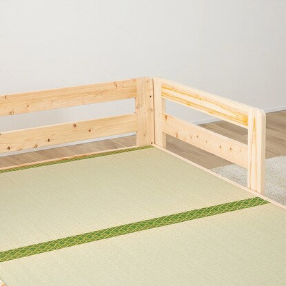 Single side guard with rush floor bed