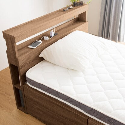 Single shelf chest bed frame (FRM WN)