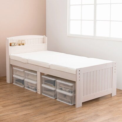 Bed with headboard and slats (high type S WW)