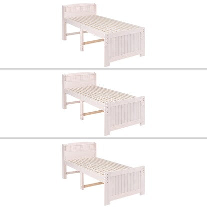 Bed with headboard and slats (high type S WW)