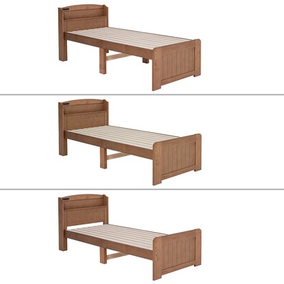 Small single short bed frame (with pocket coil mattress LBR)