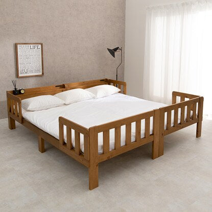 Family bed with bed guard (S LBR)