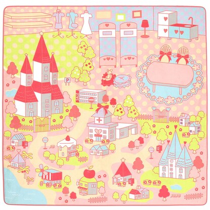 Washable Kids Rug Princess Town 190 x 190