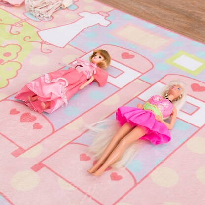 Washable Kids Rug Princess Town 190 x 190