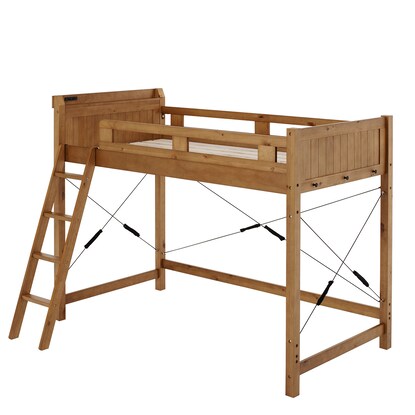 Heavy-duty loft bed with shelf, middle type (height 159cm LBR)