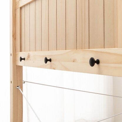 Heavy-duty loft bed with shelf, middle type (height 159cm NA)