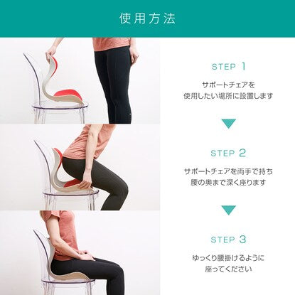 姿勢サポートチェア L（男性向き）BK