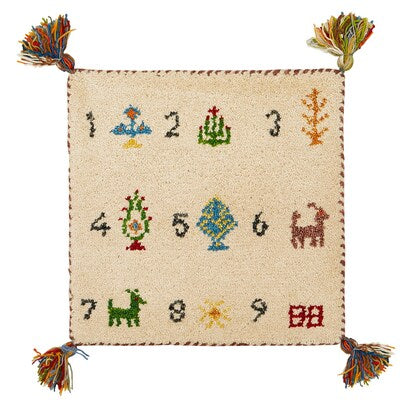 Chair Mat (Gabbeh 40x40 Numero 2cm thick) IV