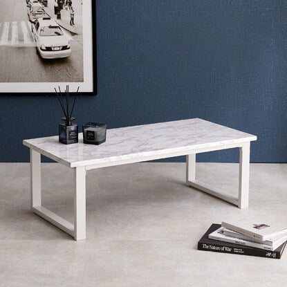 Center table (marble pattern, white)