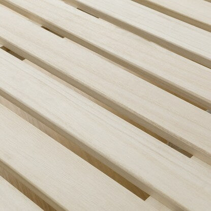 Single folding paulownia wood slat pipe bed (BLNC)