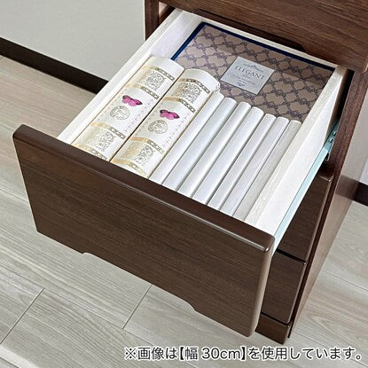 2.5cm刻みで幅が選べる隙間チェスト（幅22.5cm・6段 BR）