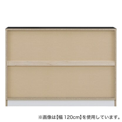 A slim cabinet with beautiful wood grain pattern and sliding doors (width 90 x height 85 cm NGY)