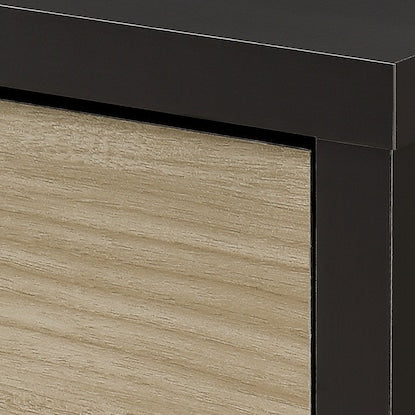 A slim cabinet with a beautiful wood grain pattern and drawers (width 31 x height 85 cm NGY)