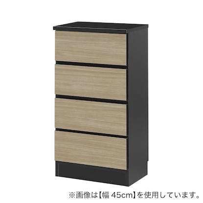 A thin square cabinet with a beautiful wood grain pattern and drawers (41cm wide, NGY)