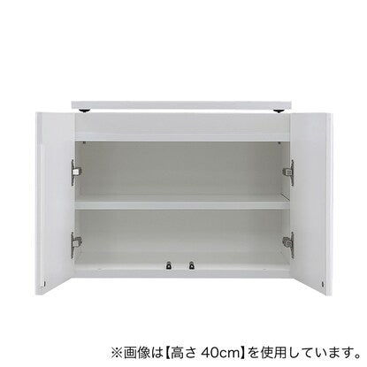 照明付きワードローブ用上置き（幅57.5×高さ40cm WH）