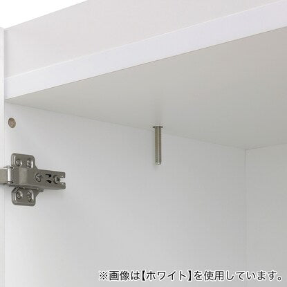 照明付きワードローブ用上置き（幅57.5×高さ40cm WH）