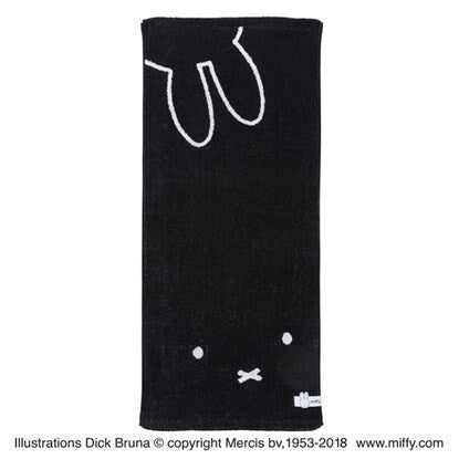 miffy Black Miffy Face Towel 34×80