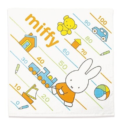 Miffy Let's play together with Miffy Bath towel Gauze 90x90