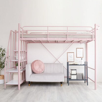 2-level height loft bed with stairs (PI)