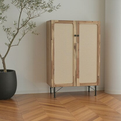 Linen pattern cabinet (width 80cm)