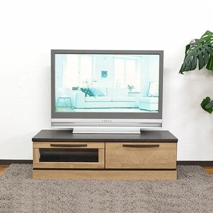 Simple wood grain design TV stand (120 NA)