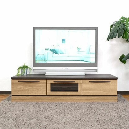 Simple wood grain design TV stand (150 NA)