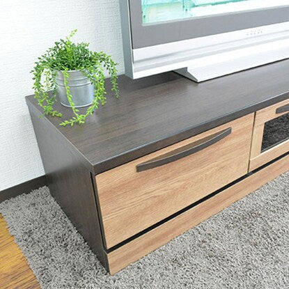 Simple wood grain design TV stand (150 NA)