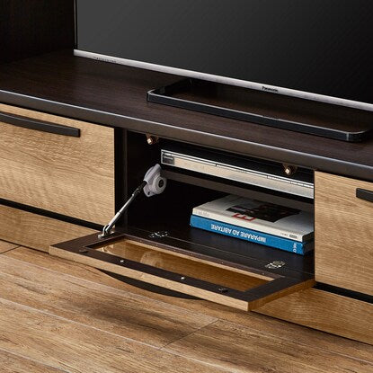 Simple wood grain design TV stand (150 NA)