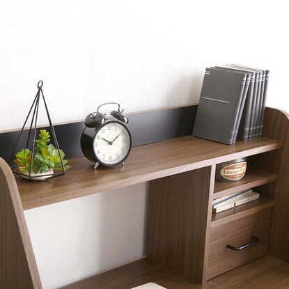 A space-saving low desk (WABK) with a back panel color of your choice